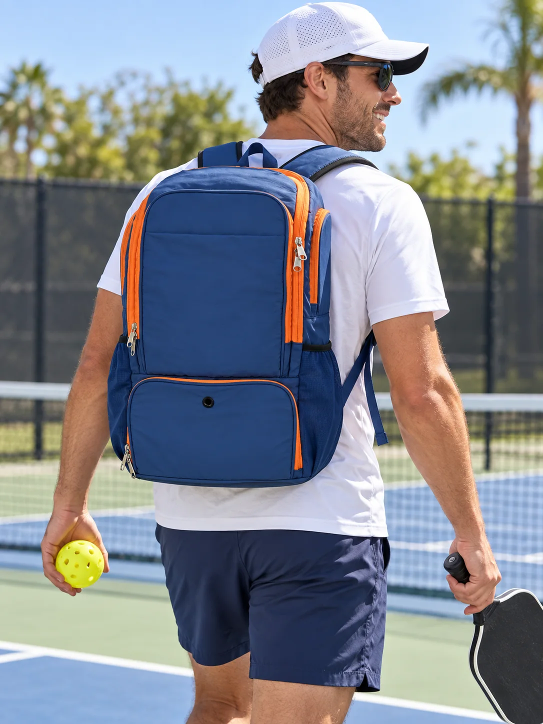 Solid Color Pickleball Backpack product view 4
