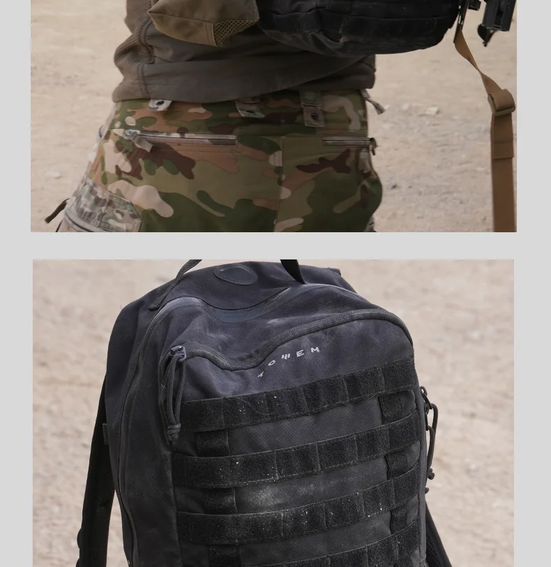 Compact Black Tactical Pouch - JK-021 view 6